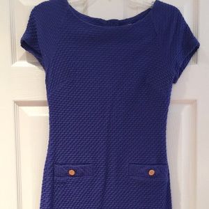 Lilly Pulitzer Blue honeycomb dress with gold